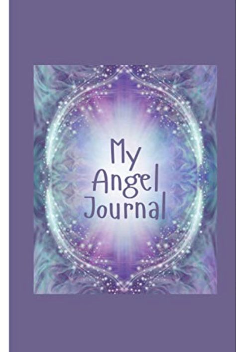 Purple, mauve, lilac and green/turquoise design Angel themed journal, notebook. Angel Journal, Amanda Anderson, Journal Features, Spiritual Business, Writer Gifts, Blank Notebook, Blank Journal, My Angel, Amazon Book Store