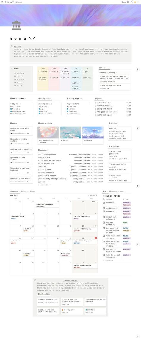 Aesthetic and Functional Notion Template | All-in-One Life Management System (Light) | StudioEdalyn Notion Template Budgeting Aesthetic, Notion Dream Journal, Preppy Notion Template, File Name Ideas, Notion Template Ideas Life Hub, Note Taking Notion Template, Notion For Students Template, University Notion Template Free, Notion Template Schedule