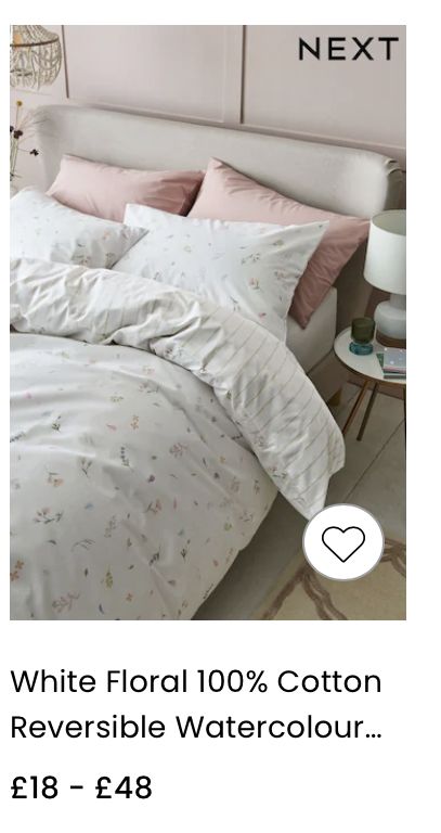 White Bedding Ideas Pop Of Color Pink, Aesthetic Duvet Covers, Pink Floral Bedroom, Duvet Ideas, Dunelm Bedding, Cama Ikea, Double Bed Covers, Flower Duvet Cover, 100 Cotton Duvet Covers