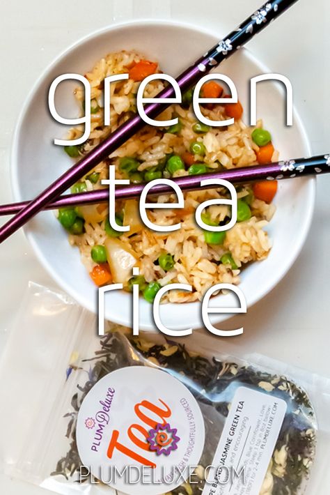 Rice can be a boring staple, or it can be a blank canvas! If you're ready to up your game without much effort, try this green tea rice made one of two ways. #friedricerecipe #howtomakerice #ricerecipes Green Tea Rice Recipe, Herbal Rice Recipe, Herb Rice Recipes Simple, Green Tea Rice, Lotus Leaf Rice Recipe, Aromatic Rice Recipe, Tea Infusion Recipes, Gourmet Gluten Free, Rice Ingredients