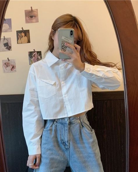 I like the size of the 164/58. White Long Sleeve Shirt Outfits, Cropped White Button Down Shirt Outfit, Crop White Shirt Outfit, White Crop Shirt Outfit, Cropped White Shirt Outfit, Crop Button Up Shirt Outfit, Camisa Crop Top Outfit, Cropped White Button Down Shirt, White Cropped Shirt Outfit