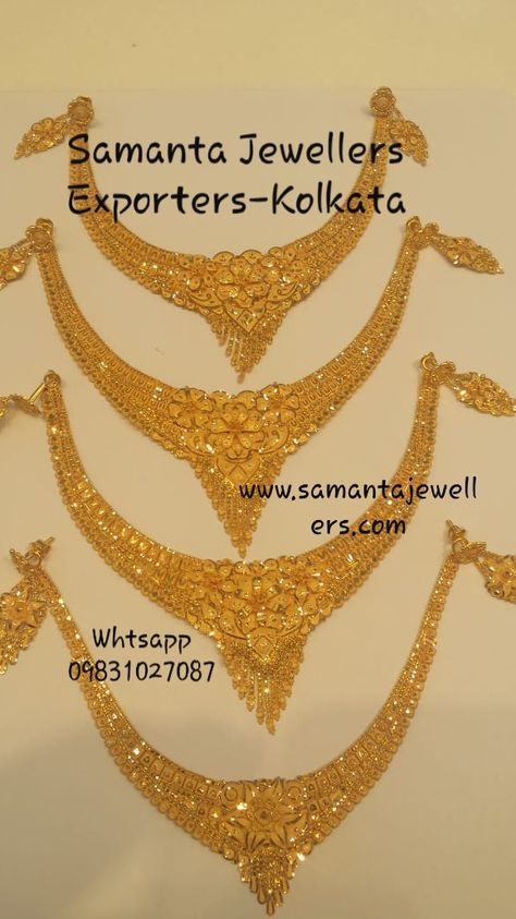 Necklace Set Gold Wedding Jewelry, Dubai Gold Necklace Designs, Dubai Gold Jewelry Necklaces Bridal, Gold Necklace Designs Latest, Dubai Gold Necklace, Necklace Designs Gold Indian, Gold Set Design, Beautiful Gold Earrings, Indian Gold Necklace Designs