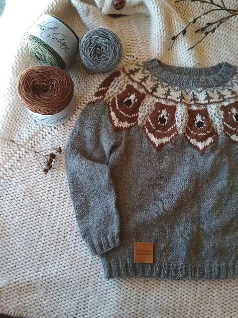 Kids Knit Sweater Pattern, Knitting Bear, Kids Sweater Pattern, Fair Isle Knitting Patterns, Fair Isle Knitting, Yarn Projects, Sweater Knitting Patterns, Knitting For Kids, Stockinette Stitch