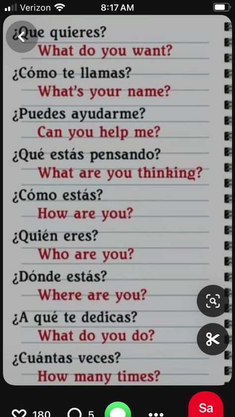 Common Spanish Phrases, English To Spanish, Spanish Notes, Useful Spanish Phrases, Spanish Words For Beginners, Basic Spanish Words, Basic Spanish, Learning Spanish Vocabulary, Spanish Verbs