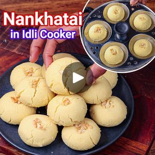 Nankhatai Recipe, Nan Khatai, Vegetarian Snacks Recipes, Vegetarian Snacks, Snacks Recipes, Samosa, Cookies Recipe, Cookie Recipes, Biscuits