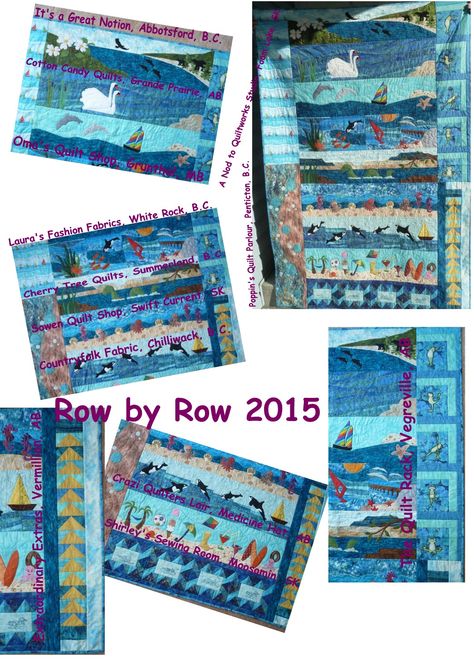 Row by Row 2015 Finished Row By Row Quilts Ideas, A Collage Of Pictures, Collage Of Pictures, Row Quilts, Row By Row Experience, Row Quilt, Summer Cherries, Row By Row, Block Patterns