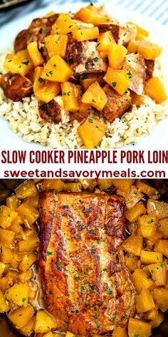 Pork Loin Pineapple Crock Pot Recipes, Slow Cooker Pork And Pineapple, Pork Loin Butternut Squash Crockpot, Pork Roast With Pineapple Slow Cooker, Pork Loin Recipes Crockpot Healthy, Hawaiian Pork Loin Crock Pot, Pineapple Pork Crockpot, Pineapple Pork Roast Crock Pot Recipes, Pork Tenderloin Recipes In Crockpot Pineapple