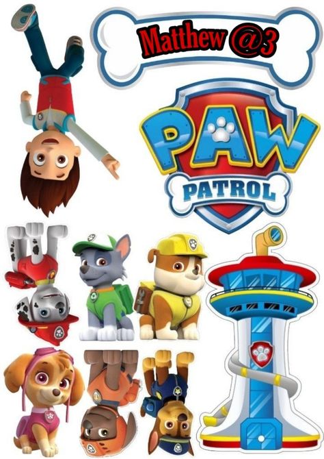 Paw Cartoon, Paw Patrol Birthday Theme, Baby Shower Art, Paw Patrol Cake, Creative Food Art, Paw Patrol Party, Paw Patrol Birthday, Creative Food, Paw Patrol