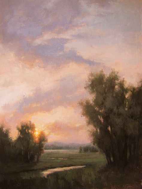 Art by Jane Hunt | Artwork Archive American Impressionism, Colorado Denver, Sky Summer, Aesthetic Painting, Painting Wallpaper, Ethereal Art, Sunset Sky, Art Nature, Summer Sun