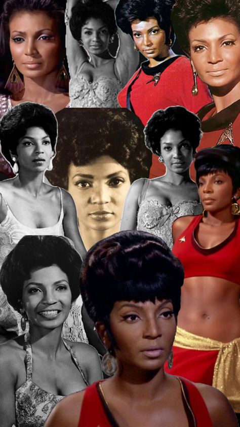 *EDIT BY ME* Nyota Uhura, Nichelle Nichols, Black Actresses, Beauty School, Black American, Bad Girl, American Actress, Star Trek, Dancer