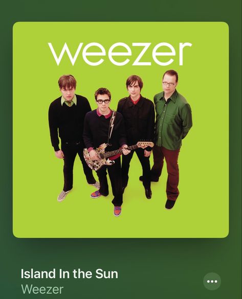 (english) You Just Got Weezered, Weezer Green, Weezer Blue Album Cover Blank, Weezer Tshirt, The Blue Album Weezer, Sweater Song, Island In The Sun, Weezer, The Sun