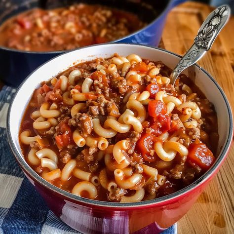 Old Fashioned Goulash Recipe - Goulash Recipes With Spaghetti Sauce, Gulosh Recipe Easy One Pot, Golashes Recipes Easy, Old Fashion Goulash Recipe, Golosh Recipe Easy Simple, Golush Recipes, Old Fashioned Goulash Recipes, American Goulash Recipes, Golashes Recipes