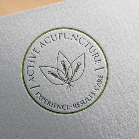 Naturopathy Logo Design, Acupuncture Logo Design, Acupuncture Clinic Design, Alternative Medicine Logo, Acupuncture Logo, Circle Logo Template, Zen Logo, Massage Logo, Therapy Art