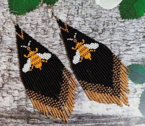 Native Earrings, Seed Bead Jewelry Patterns, Beaded Earrings Native, Earrings Moon, Beaded Earrings Diy, Beaded Jewlery, Earrings Big, Seed Bead Patterns, Beaded Earrings Patterns