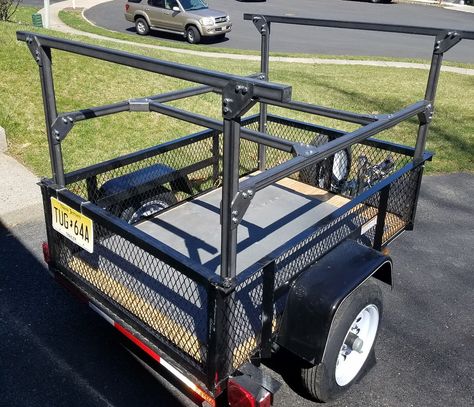 Canoe Trailer, Utility Trailer Camper, Camping Gear Trailer, Offroad Trailer, Camping Trailer Diy, Work Trailer, Jeep Trailer, Kayak Trailer, Expedition Trailer