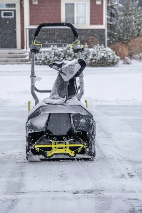 What to Know Before Buying an Electric Snow Blower - Men's Journal | Home Living Handbook Electric Snow Blower, Men's Journal, Mens Journal, Snow Blowers, Snow Blower, Snow And Ice, Home Repairs, Home Maintenance, Driveway