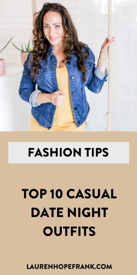 Top 10 Casual Date Night Outfits for anytime of the year! If you are looking to look cute out on a date this year, I have 10 awesome outfits to help you do that! Date Night 30s Outfit, 30s Date Night Outfit, Versatile Bottoms For Date Night In Spring, Best First Date Outfit, Date Night Casual Outfit, Pregnant Date Night Outfit, Fashion-forward Spring Date Night Dresses, Working Mom Fashion, Matching Loungewear Set