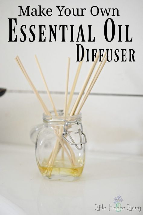 Make Your Own Essential Oil Diffuser in Minutes - Homemade Oil Diffuser Diy Reed Diffuser, Homemade Diffuser, Homemade Reed Diffuser, Diy Essential Oil Diffuser, Essential Oil Reed Diffuser, Floral Essential Oils, Diy Essentials, Essential Oils Gifts, Aromatherapy Gifts