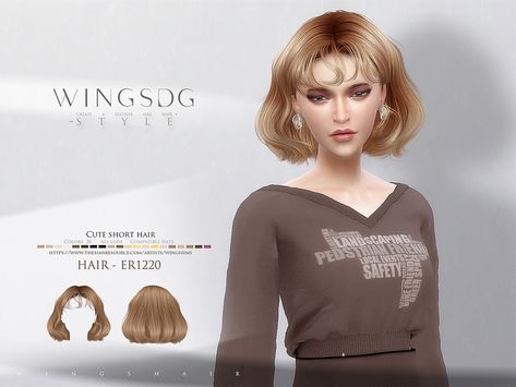 Cute Short Hair, Female Hairstyles, Cc Hair, Double Ponytail, Find Hairstyles, Female Shorts, Short Hair Color, Cute Hairstyles For Short Hair, Ts4 Cc