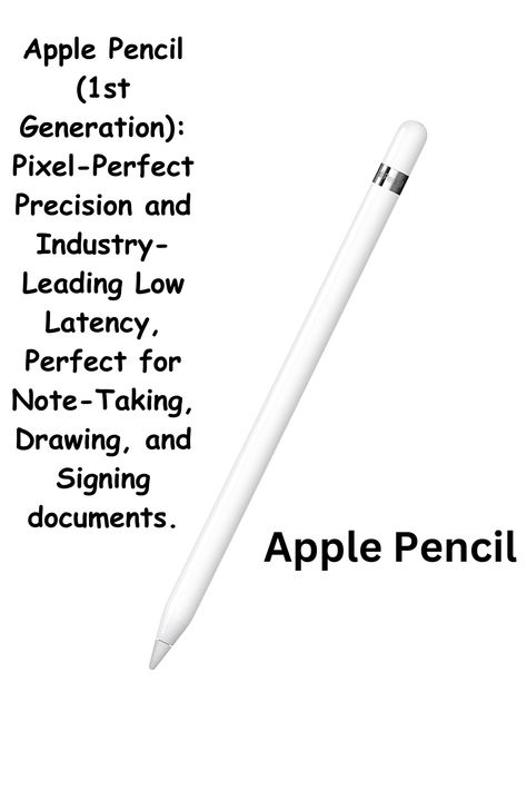 WHY APPLE PENCIL — With pixel-perfect precision, tilt and pressure sensitivity, and imperceptible lag, Apple Pencil (2nd generation) makes painting, sketching, doodling, and note-taking better than ever. Attaches magnetically for wireless pairing and charging Apple Pencil Tips, Apple Pencil Alternative, Cute Apple Pencil, Apple Pencil 2nd Generation, Apple Pencil First Generation, Stylus Pens, Buy Apple, Note Taking, Apple Pencil