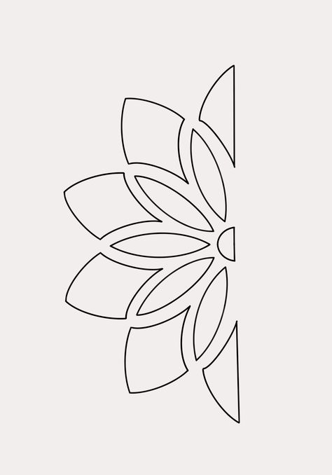 Lotus Flower Stencil, Lotus Motif, Line Art Lotus Flower, Outline Of Lotus Flower, Lotus Flower Vector Illustrations, Stencil Patterns Templates, Door Design Photos, Dibujo Simple, Flower Background Design