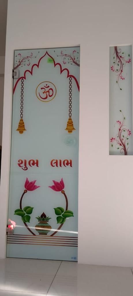 All Mandir glass design all book design all mirror design all process design all frosting design and all processor design Mandir Glass Etching Design, Mandir Glass Design, Frosted Glass Design For Mandir, Mandir Glass Door Design, Pooja Door, Pooja Door Design, Glass Etching Designs, Window Glass Design, Glass Door Design