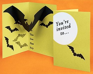 40 Handmade Halloween Cards & Party Invitations - Big DIY Ideas Pop Up Halloween Cards, Halloween Cards Handmade Ideas, Halloween Pop Up Cards, Halloween Invitations Kids, Adult Halloween Invitations, Pop Up Invitation, Family Halloween Party, How To Make Invitations, 31 October