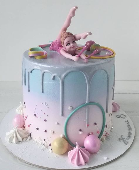 Birthday Cakes For 7 Year Girl, Gymnastics Cakes For Girls Birthday, Gymnastic Cake Ideas, Gymnastics Cake Ideas, Gymnastic Cake, Violin Cake, Gymnastics Birthday Cakes, Gymnastics Cake, Gymnastics Cakes