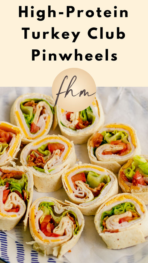 Turkey Club Pinwheels Healthy Sandwiches Meal Prep, Pinwheel Meal Prep, High Protein Pinwheels, Turkey Club Pinwheels, Club Pinwheels, Healthy Pinwheels, Warrior Babe, Turkey Wrap Recipes, Healthy Macros