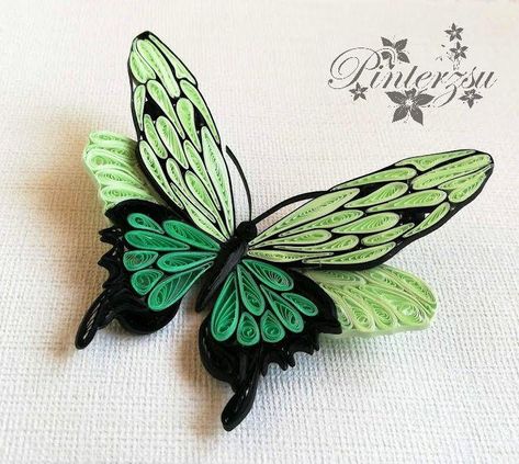 Quilled Butterfly Pattern, Paper Quilling Ideas, Quilling Butterflies, Quilled Butterfly, Quilling Images, Quilling Butterfly, Quilling Animals, Arte Quilling, Paper Quilling Tutorial