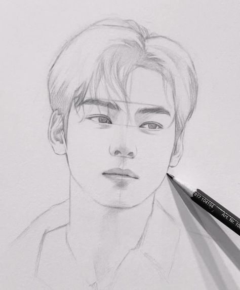 Drawing Cha Eun Woo, Cha Eun Woo Drawing Pencil, Eunwoo Sketch, Cha Eunwoo Drawing, Cha Eun Woo Sketch, Cha Eun Woo Drawing, Drawing Kpop Idols, Kpop Idol Drawing, Kpop Sketch