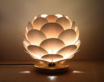 Acorn Lights, Modern Lamps Bedroom, Wooden Desk Lamp, Wood Desk Lamp, Modern Desk Lamp, Lamp Wood, Wooden Table Lamps, Bamboo Shades, Table Lamp Wood