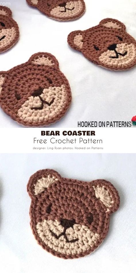 The 15 Best Animal Coaster Free Crochet Patterns HandmadeCrochet, CrochetInspiration, CrochetLove Crochet Curtain Pattern, Wooden Toys Design, Crochet Coaster, Crochet Curtains, Crochet Shawls And Wraps, Crochet Clothes For Women, Crochet Clothes Patterns, Crochet Applique, Crochet Top Pattern