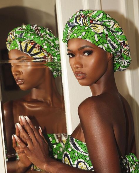 Mariama Diallo, Black Femininity, Black Barbie, Dark Skin Women, African Beauty, Turbans, African Women, Black Is Beautiful, Beautiful Black Women