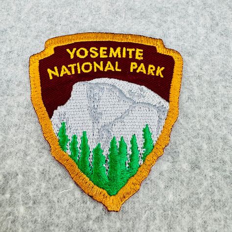 Yosemite National Park Half Dome Patch Shield Shape Iron On Souvenir Sewing Embellishments, Yosemite National, Half Dome, Yosemite National Park, National Park, National Parks, Sewing Crafts, Best Deals, Pins