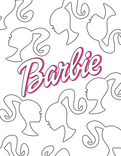 Barbie Coloring Sheet Unicorn Barbie, Barbie Theme Party, Alice In Wonderland Drawings, Barbie Hairstyle, Free Barbie, Barbie Printables, Barbie Drawing, Big Girl Bedrooms, Barbie Coloring