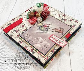 Scraps of Life: Merry Christmas (and a last minute gift idea)! Diy Pocket, Christmas Mini Albums, Diy Mini Album, Authentique Paper, Winter Paper, Mini Photo Albums, Mini Albums Scrap, Mini Album Tutorial, Pocket Scrapbooking