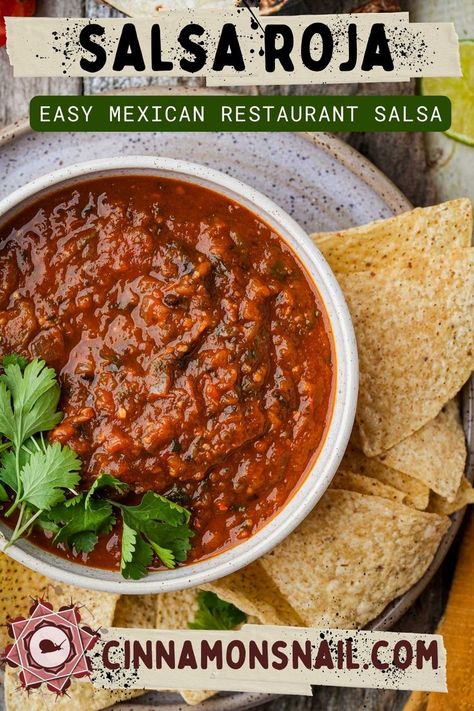 Easy to make restaurant-style salsa. Authentic Mexican Salsa Roja is fresh, unbelievably delicious, easy to make & seriously the best homemade salsa recipe you'll ever have. Make it as mild or spicy as you like. New Mexico Chili Salsa Taqueria Style Hot Sauce Best Red Salsa Recipe Salsa Authentic Mexican Red Sauce For Tacos Homemade Cooked Salsa Spicy Authentic Mexican Salsa Authentic Roasted Salsa Recipe Mexican Tomato Salsa Recipe Salsa Recipe For Tacos Mexican Salsa Roja Healthy Salsa Recipe Roja Sauce, Salsa Recipe For Tacos, Chili Salsa Recipe, Mexican Salsa Roja, Salsa Recipe Mexican, Mexican Red Sauce, Mexican Restaurant Salsa, Roasted Red Salsa, Cooked Salsa