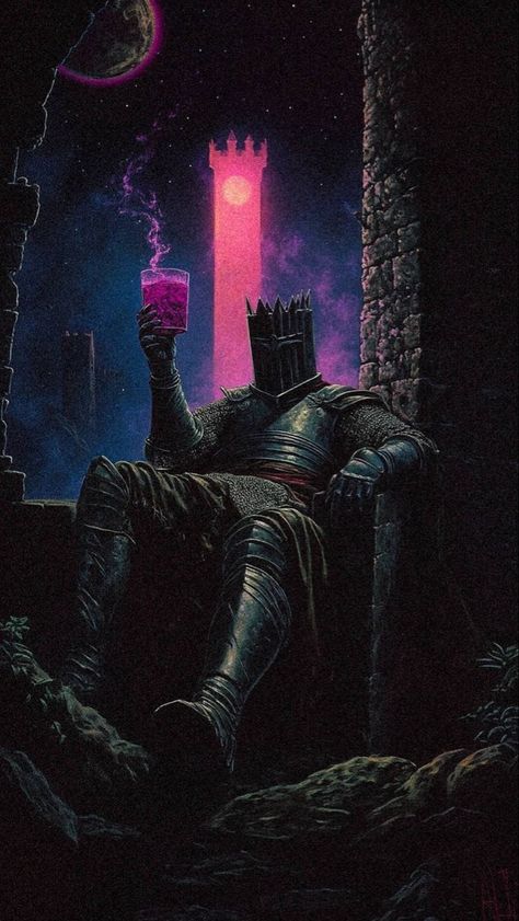 Pfp Dark, Dark Fantasy Artwork, Scifi Fantasy Art, Dark Souls Art, Knight Art, Pop Art Wallpaper, Fantasy Castle, Dark Art Illustrations, Soul Art