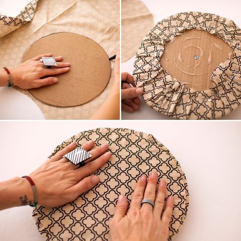 How to Turn a Bucket into a Chic Mini Ottoman Frames Diy Crafts, Diy Ottoman, Diy Crafts For Home Decor, Cardboard Crafts, Diy Home Crafts, Diy Frame, Classic Pattern, Diy Crafts To Sell, Kitchen Style