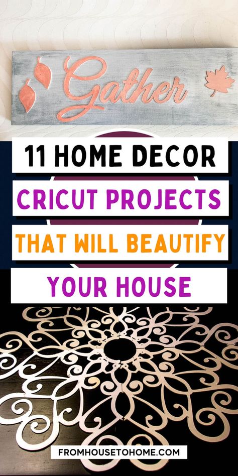 These beautiful DIY home decor projects are all things you can do easily with a Cricut. From pillows to stencils and even a ceiling medallion, it's amazing what a Cricut can do! Evil Eye Wall Decor Diy, Cricut Interior Design, Cricut Bedroom Decor, Cricut Decor Ideas, Diy Cricut Home Decor, Cricut Home Decor Ideas, Cricut Decor, Home Decor Cricut, Cricut Home Decor