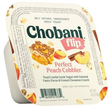 Chobani Yogurt Flips, Chobani Flips, Chobani Yogurt, Yogurt Cup, Chobani Greek Yogurt, Creamy Yogurt, Cinnamon Crunch, Yogurt Milk, Perfect Peach