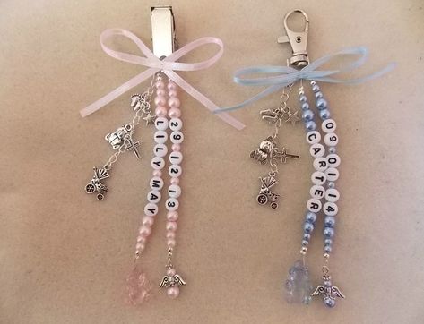 Pram Charms, Baby Clips, Vintage Jewelry Crafts, Silver Wings, Baby Changing Bags, Changing Bag, Personalised Baby, Baby Changing, Gender Neutral Baby Clothes