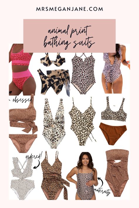 Animal Print Bathing Suit, Bachelorette Outfit Themes, Mom Bathing Suits, Outfit Themes, Apple Body Shape Outfits, Bathing Suit One Piece, Animal Print Swimwear, Pool Party Outfits, Animal Print Swimsuit