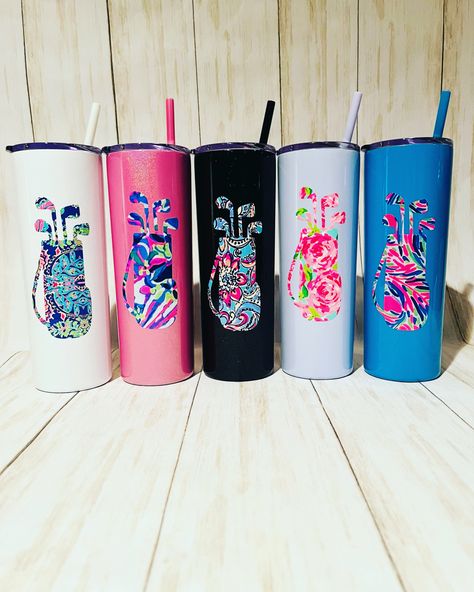 Golf Tumbler, Iced Coffee Tumbler, Golf Events, Golf Ladies, Boat Beach, Secret Sisters, Lilly Inspired, Vinyl Tumblers, Christmas Gifts For Grandma