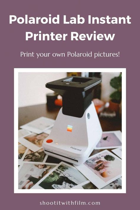 Review for the Polaroid Lab instant printer! Check out all of the details on this awesome Polaroid printer and learn how to print Polaroids from pics on your phone! » Learn how to shoot film with these film photography tips and tutorials on Shoot It With Film #shootitwithfilm #filmisnotdead #ishootfilm #analogphotography #filmphotography #polaroid #instantfilm #photographytips Instant Printer, Polaroid Printer, Polaroid Originals, Light Bulb Icon, Polaroid Photography, Film Stock, Film Photography Tips, Film Images, Analog Photography