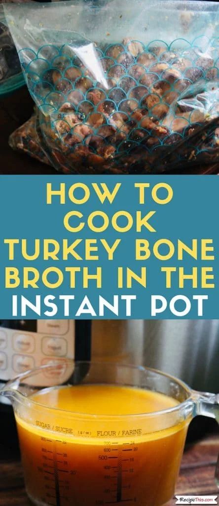 Instant Pot Turkey Bone Broth. Using your leftover roast turkey as well as a few kitchen staples, Instant Pot Turkey Bone Broth is not only a great way to make use of leftovers, but perfect for your gut health too. #instantpot #bonebroth #turkeybonebroth #pressurecooker #instantpotrecipes #instantpotbonebroth Instant Pot Turkey Stock, Turkey Bone Broth, Bone Broth Instant Pot, Turkey Stock Recipe, Turkey Soup From Carcass, Pressure Cooker Turkey, Homemade Stock, Instant Pot Turkey, Making Bone Broth