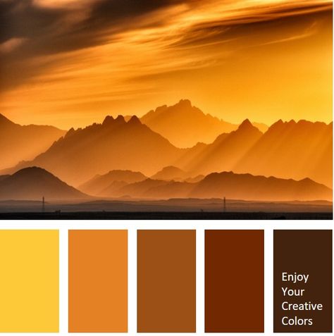 COLOR PALETTE #0191 - Million Shade Sunset Color Palette, Sunset Palette, Adult Coloring Books Printables, African Colors, Spring Window, Color Catalog, Color Palette Design, Creative Colour, Sunset Colors