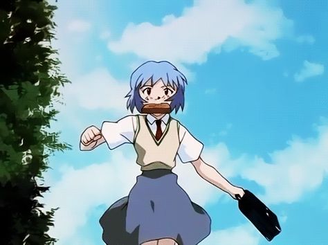 Nge Rei, The End Of Evangelion, Icon Gif, Neon Evangelion, Anime Gifs, Rei Ayanami, Banner Gif, Mecha Anime, Ice Box