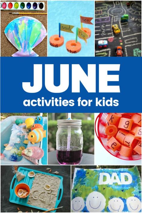 June Activities Kids. A month long guide packed full of fun summer activities for your child June Activities For Kids, String Letters, Summer Math Activities, Letters Craft, June Activities, Free Summer Activities, Activity Calendar, Alphabet Game, Fun Alphabet